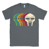 Charcoal Heather Retro Mask Doom Classic Tee - linhVisuals
