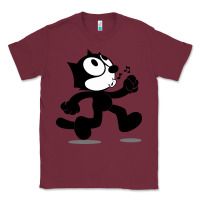 Burgundy felix the black cat music Classic Tee - linhVisuals
