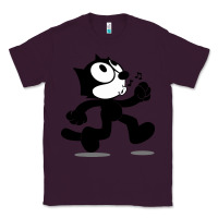 Plum felix the black cat music Classic Tee - linhVisuals