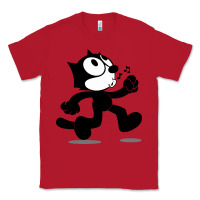 Red felix the black cat music Classic Tee - linhVisuals