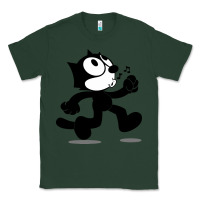 Sports Green felix the black cat music Classic Tee - linhVisuals