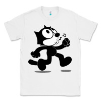 White felix the black cat music Classic Tee - linhVisuals