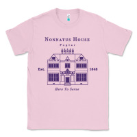 Bubblegum Pink nonnatus house  blue ink Classic Tee - linhVisuals