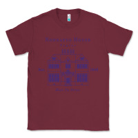 Burgundy nonnatus house  blue ink Classic Tee - linhVisuals