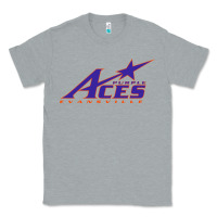 Heather Grey evansville purple aces Classic Tee - linhVisuals