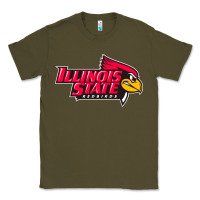 Army Green illinois state redbirds Classic Tee - linhVisuals