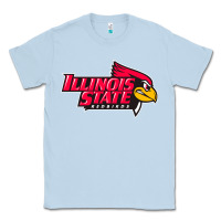 Dusty Blue illinois state redbirds Classic Tee - linhVisuals