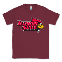 Burgundy illinois state redbirds Classic Tee - linhVisuals