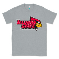 Heather Grey illinois state redbirds Classic Tee - linhVisuals