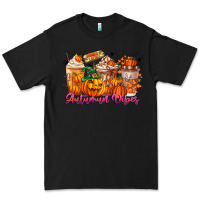 Black Thanks A Latte Autumn Vibes Premium Tee - CowhideDigitalArt