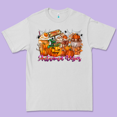 Thanks A Latte Autumn Vibes Premium Tee Designed By Cowhidedigitalart