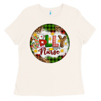 Bone Christmas Jolly Nurse Ladies Tee - Artiststas