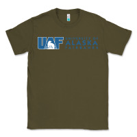 Army Green University of Alaska Fairbanks Classic Tee - linhVisuals