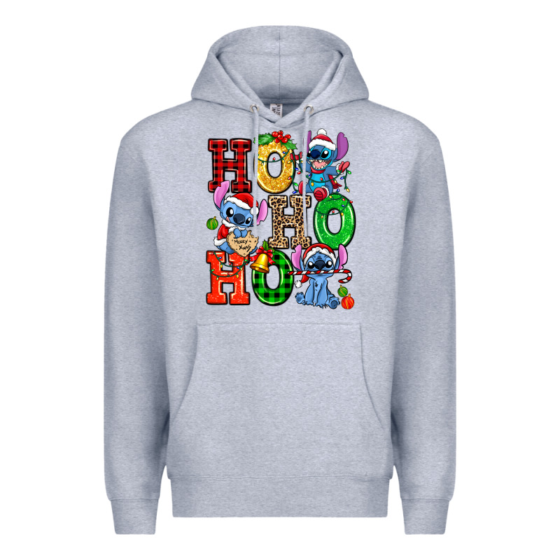 Ho Ho Ho Stitch Premium Hoodie by AdoDesignShop | Teevron