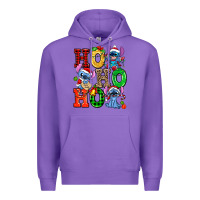 Purple ho ho ho stitch Premium Hoodie - AdoDesignShop
