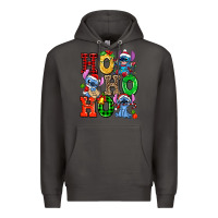 Smoke ho ho ho stitch Premium Hoodie - AdoDesignShop