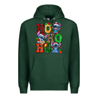 Sports Green ho ho ho stitch Premium Hoodie - AdoDesignShop