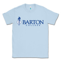 Dusty Blue Barton College Classic Tee - linhVisuals