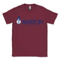 Burgundy Barton College Classic Tee - linhVisuals