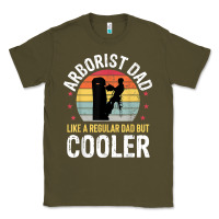 Army Green arborist dad tree climber logger woodworker chainsaw mens t shirt Classic Tee - linhVisuals