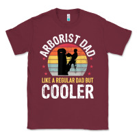 Burgundy arborist dad tree climber logger woodworker chainsaw mens t shirt Classic Tee - linhVisuals