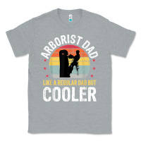 Heather Grey arborist dad tree climber logger woodworker chainsaw mens t shirt Classic Tee - linhVisuals