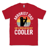 Red arborist dad tree climber logger woodworker chainsaw mens t shirt Classic Tee - linhVisuals