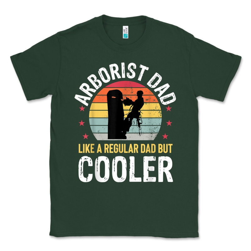 Arborist Dad Tree Climber Logger Woodworker Chainsaw Mens T Shirt Classic Tee by linhVisuals | Teevron