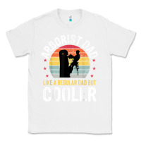 White arborist dad tree climber logger woodworker chainsaw mens t shirt Classic Tee - linhVisuals