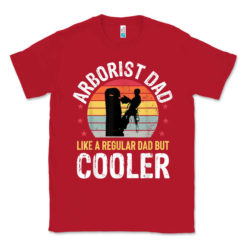 Arborist Dad Tree Climber Logger Woodworker Chainsaw Mens T Shirt Classic Tee by linhVisuals | Teevron