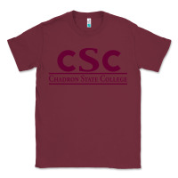 Burgundy Chadron State College Classic Tee - linhVisuals