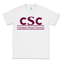 White Chadron State College Classic Tee - linhVisuals