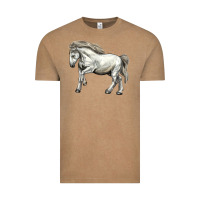 Vintage Coffee percheron horse Vintage Tee - LillyAllenDesigns
