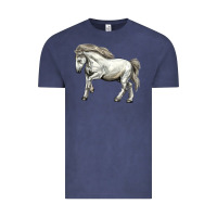 Vintage Denim percheron horse Vintage Tee - LillyAllenDesigns
