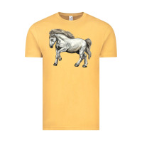 Vintage Mustard percheron horse Vintage Tee - LillyAllenDesigns