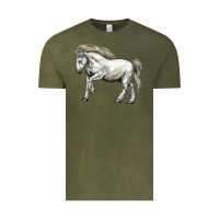 Vintage Olive percheron horse Vintage Tee - LillyAllenDesigns