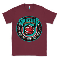 Burgundy vancouver grizzlie retro Classic Tee - linhVisuals