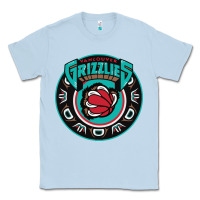 Dusty Blue vancouver grizzlie retro Classic Tee - linhVisuals
