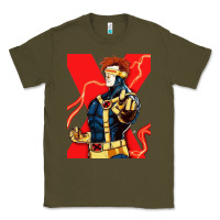 Army Green cyclops 4 Classic Tee - linhVisuals