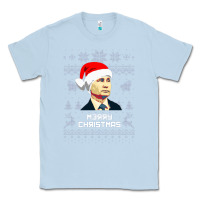 Dusty Blue vladimir putin merry christmas Classic Tee - linhVisuals
