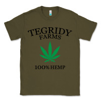Army Green tegridy farms Classic Tee - linhVisuals