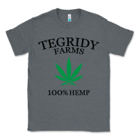 Charcoal Heather tegridy farms Classic Tee - linhVisuals