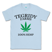 Dusty Blue tegridy farms Classic Tee - linhVisuals