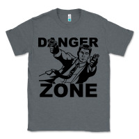 Charcoal Heather archer danger zone Classic Tee - linhVisuals
