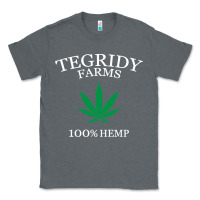 Charcoal Heather tegridy farms Classic Tee - linhVisuals