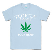Dusty Blue tegridy farms Classic Tee - linhVisuals