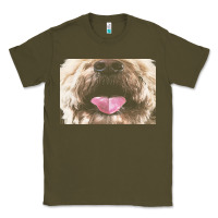 Army Green labradoodle t  shirtfunny labradoodle face mask funny dog mouth t  shi Classic Tee - linhVisuals