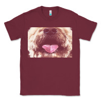Burgundy labradoodle t  shirtfunny labradoodle face mask funny dog mouth t  shi Classic Tee - linhVisuals