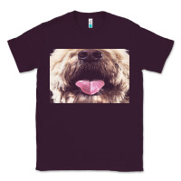 Plum labradoodle t  shirtfunny labradoodle face mask funny dog mouth t  shi Classic Tee - linhVisuals
