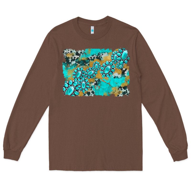 Gemstone Cowhide Glitter Background Long Sleeve Tee by Artiststas | Teevron